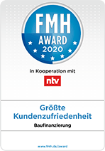 FMH-Award 2020 für DTW: Größte Kundenzufriedenheit - Baufinanzierung