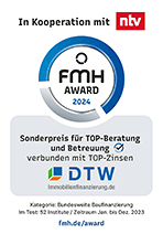 FMH-Award 2024 für DTW: Sonderpreis für Top-Beratung und Betreuung verbunden mit Top-Zinsen